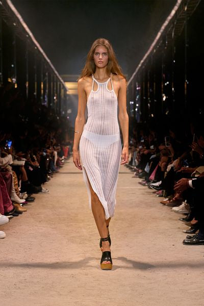 Vestido largo con aberturas deborah - Blanco - Woman - 2