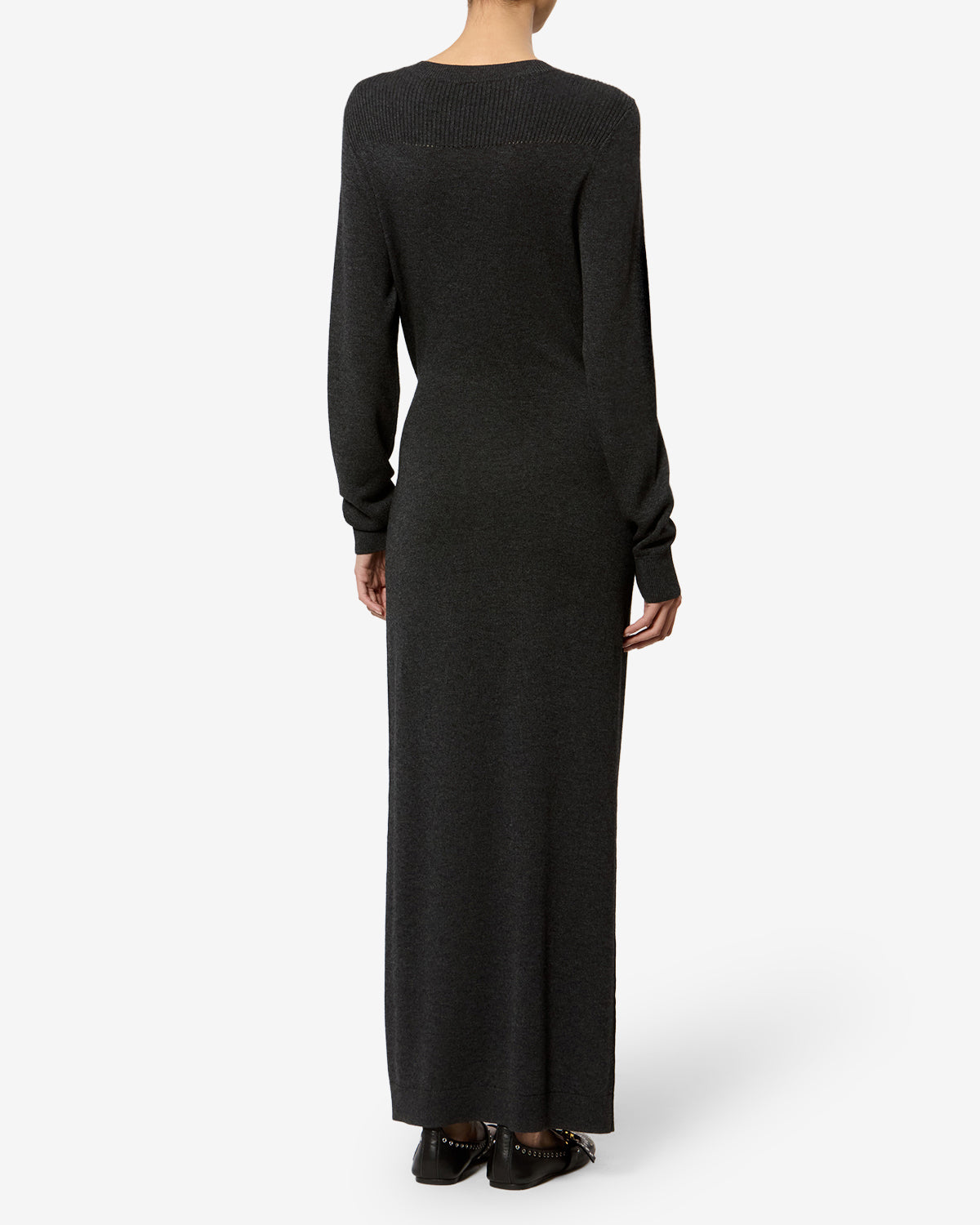 Jozira Dress Woman anthracite | ISABEL MARANT Official online store