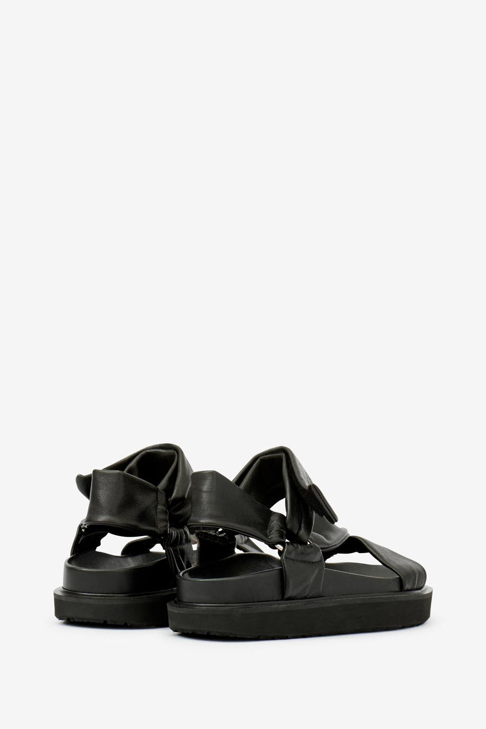 Sandalias de piel altas naori - Negro - Woman - 2