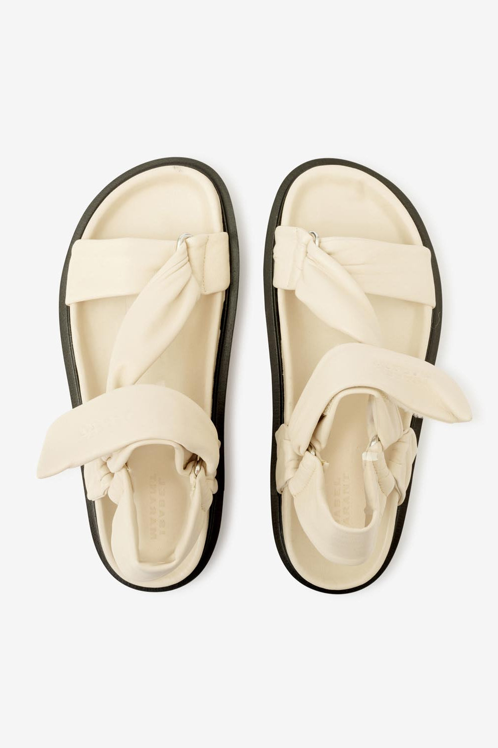 Naori leather platform sandals - 하얀색 - Woman - 4