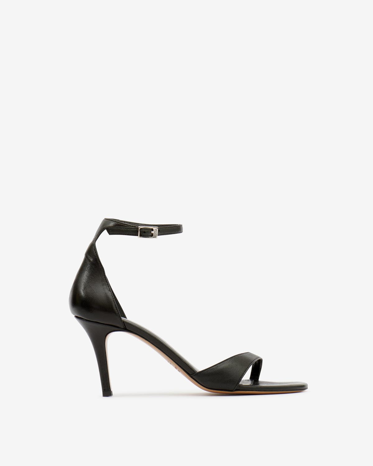 Ailisa heeled sandals in soft leather - 검은색 - Woman - 1