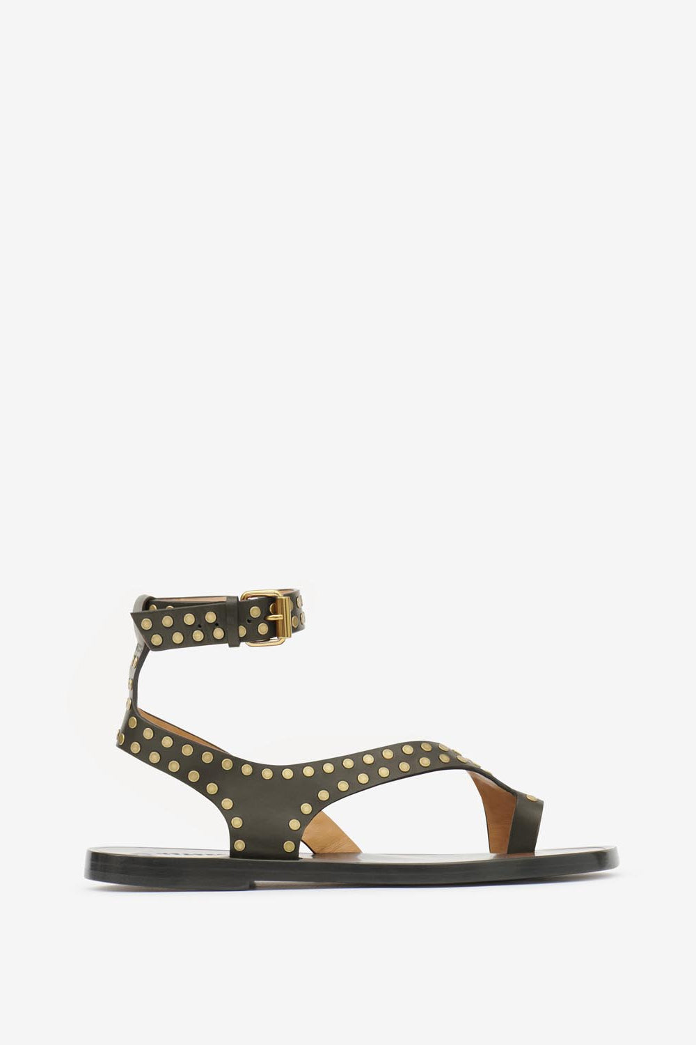 Jiona sandali con borchie - Black and gold - Woman - 1