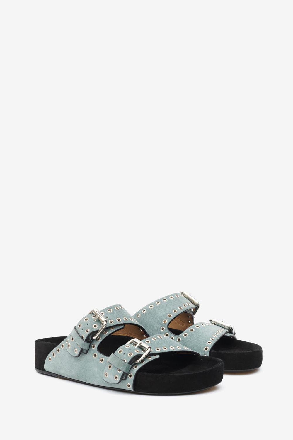 Sandali aperti in pelle lennyo - Sea green - Woman - 3