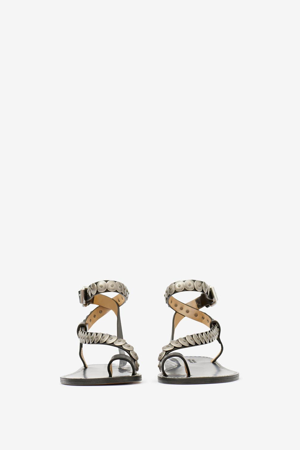 Melte sandali con borchie - Nero - Woman - 3