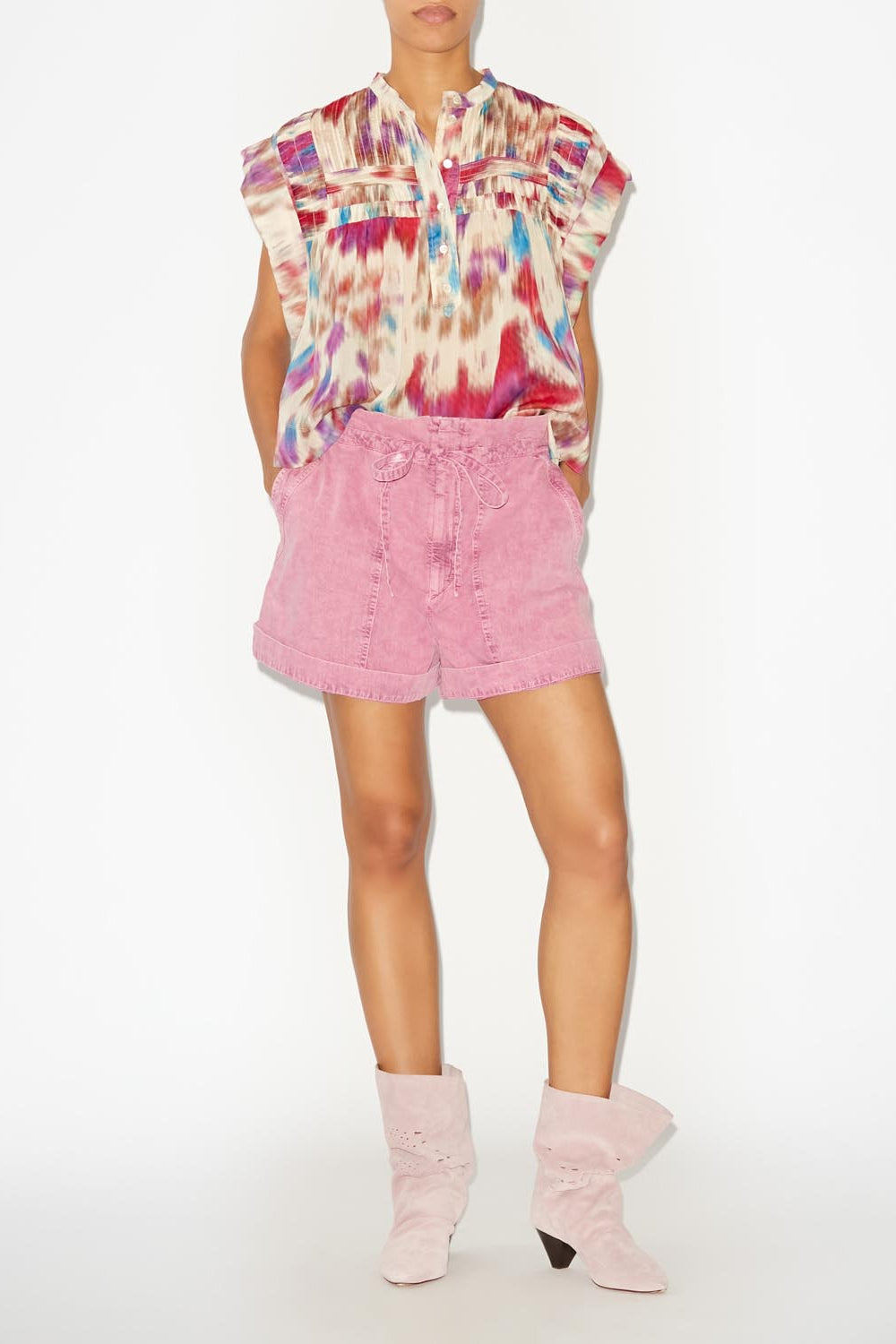 Ipolyte denim shorts - Pink - Woman - 2