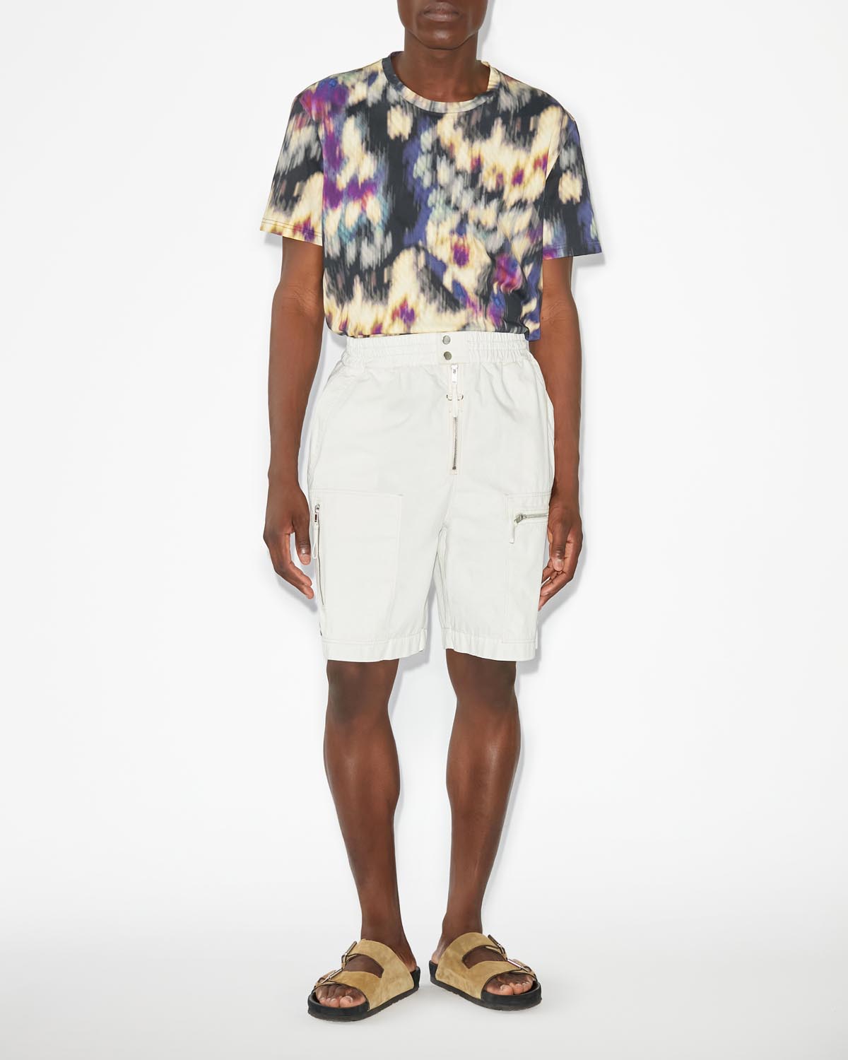 Nahlan shorts - Ecru - Man - 1