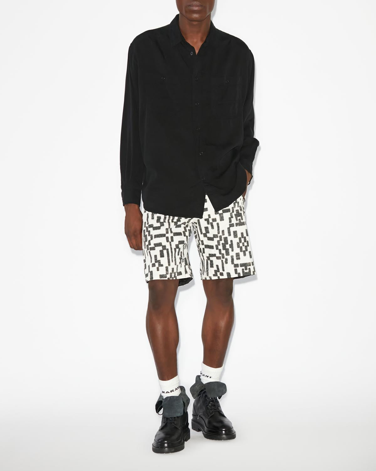 Pelian shorts - Black - Man - 1
