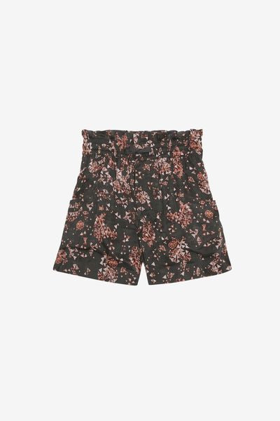 Short fluide en coton imprimé ceyane - Noir - Woman - 2