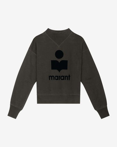 Sweatshirt moby aus baumwolle mit logo - Schwarz gewaschen - Woman - 10
