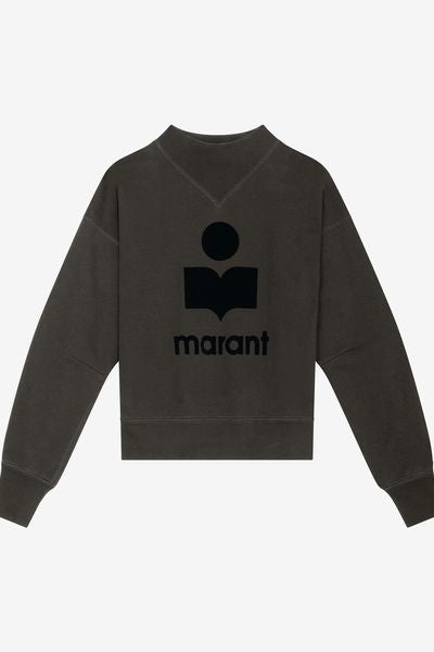 Sweatshirt moby aus baumwolle mit logo - Schwarz gewaschen - Woman - 2