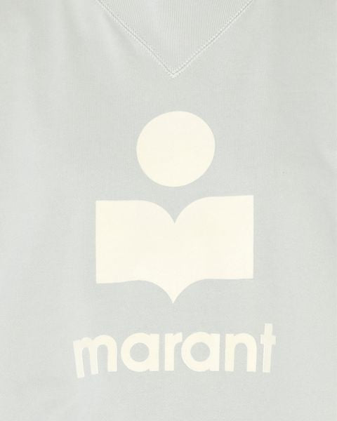 Moby Sweatshirt Woman light blue and ecru | ISABEL MARANT
