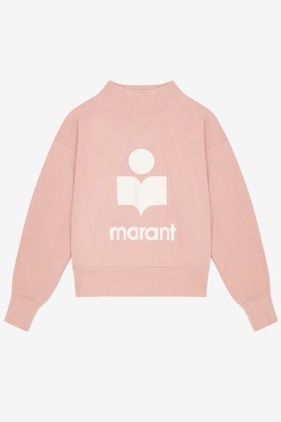 Sudadera moby con logotipo - Light pink - Woman - 1
