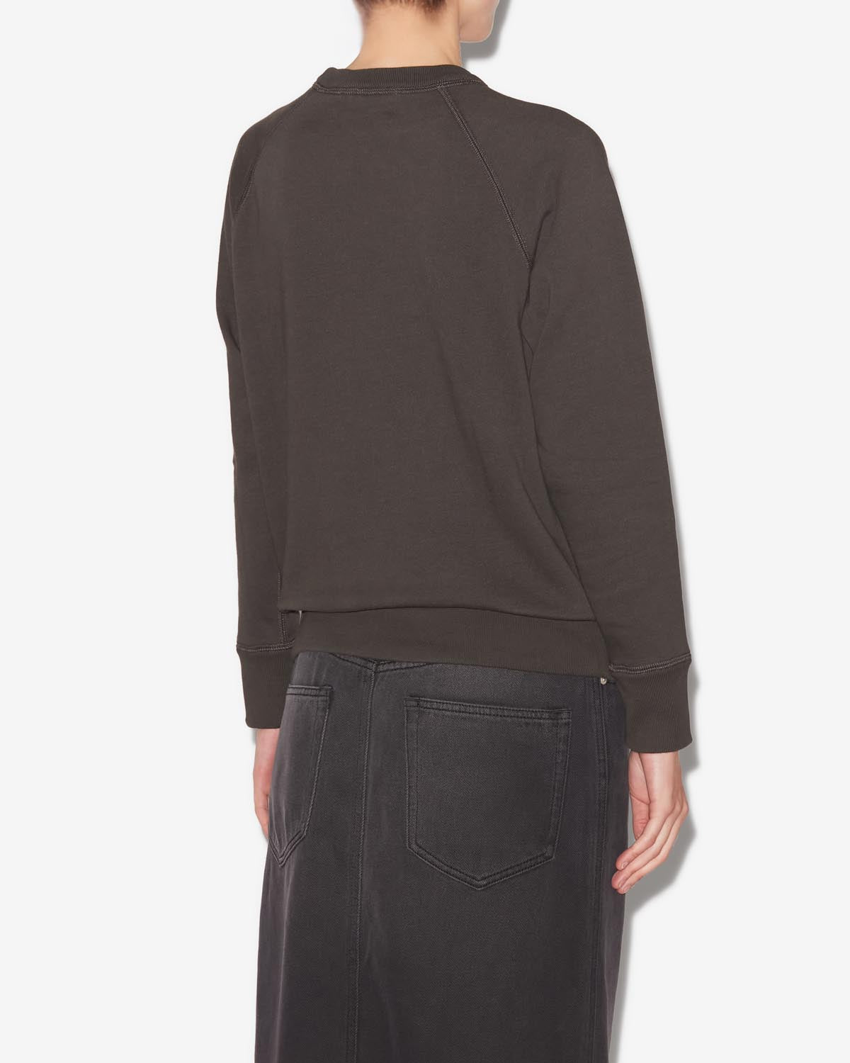 Milla sweatshirt Woman Faded black-ecru 4