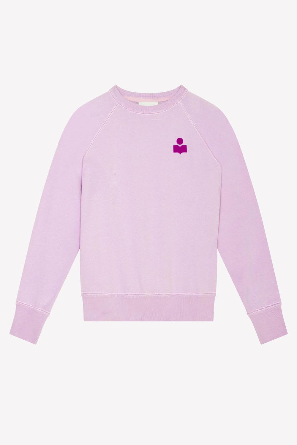 Milla logo sweatshirt in cotton - Lilac-purple - Woman - 1