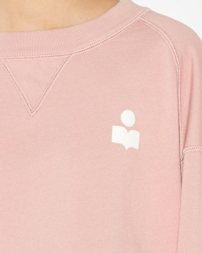 Margo cropped logo-print sweatshirt - Light pink - Woman - 2
