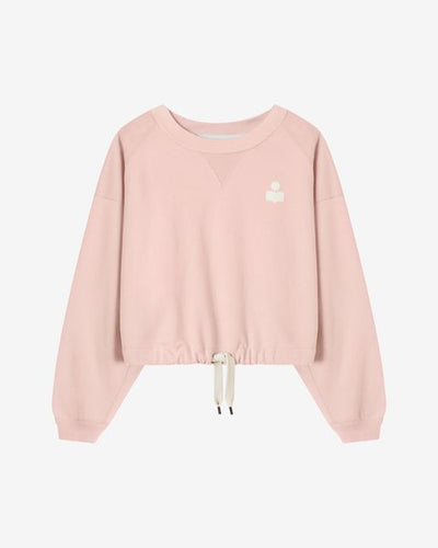 Margo cropped logo-print sweatshirt - Light pink - Woman - 1