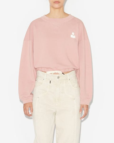 Margo cropped logo-print sweatshirt - Light pink - Woman - 3