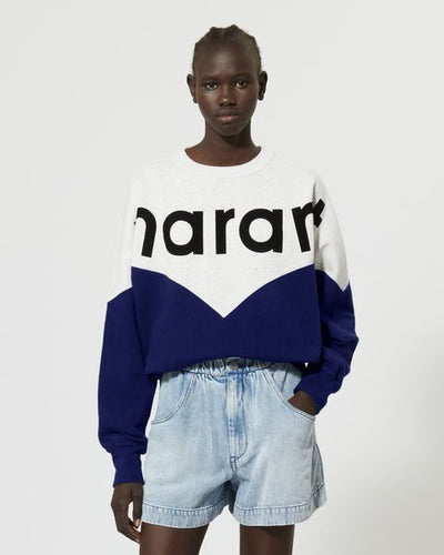 Sweatshirt bicolore marant houston - Bleu clair - Woman - 3