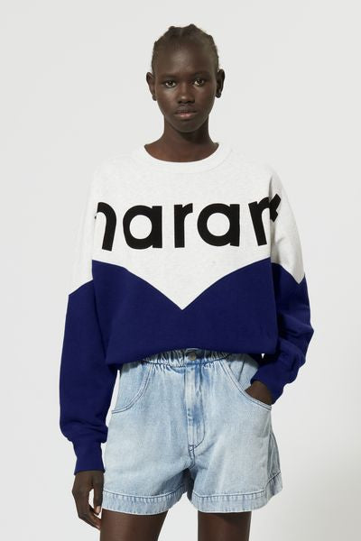 Sweatshirt bicolore marant houston - Bleu clair - Woman - 4