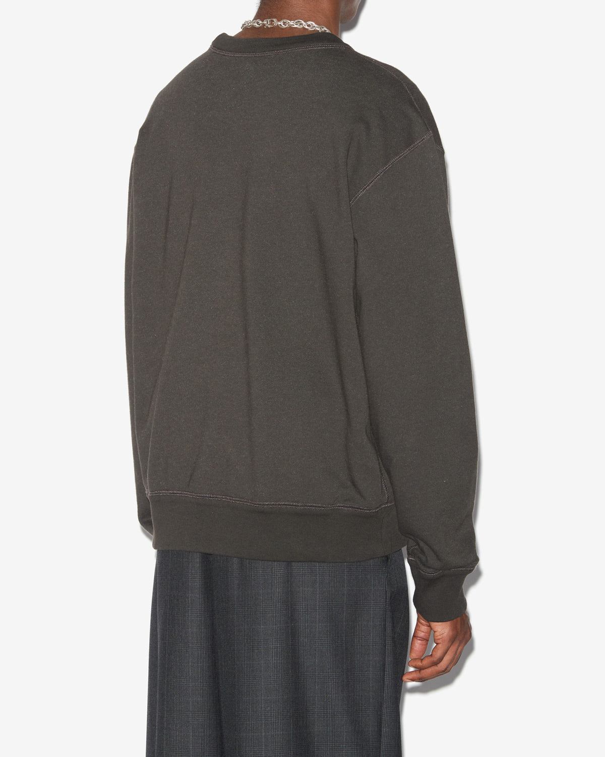 Mikoy fleece sweatshirt with oversized logo - Black - Man - 4