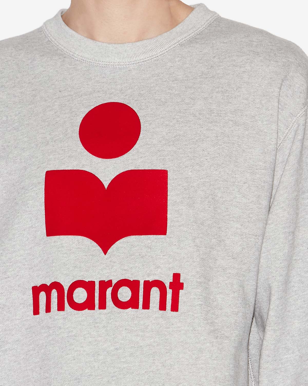 Sweatshirt mikoy aus baumwolle mit logo - Gray-red - Man - 2