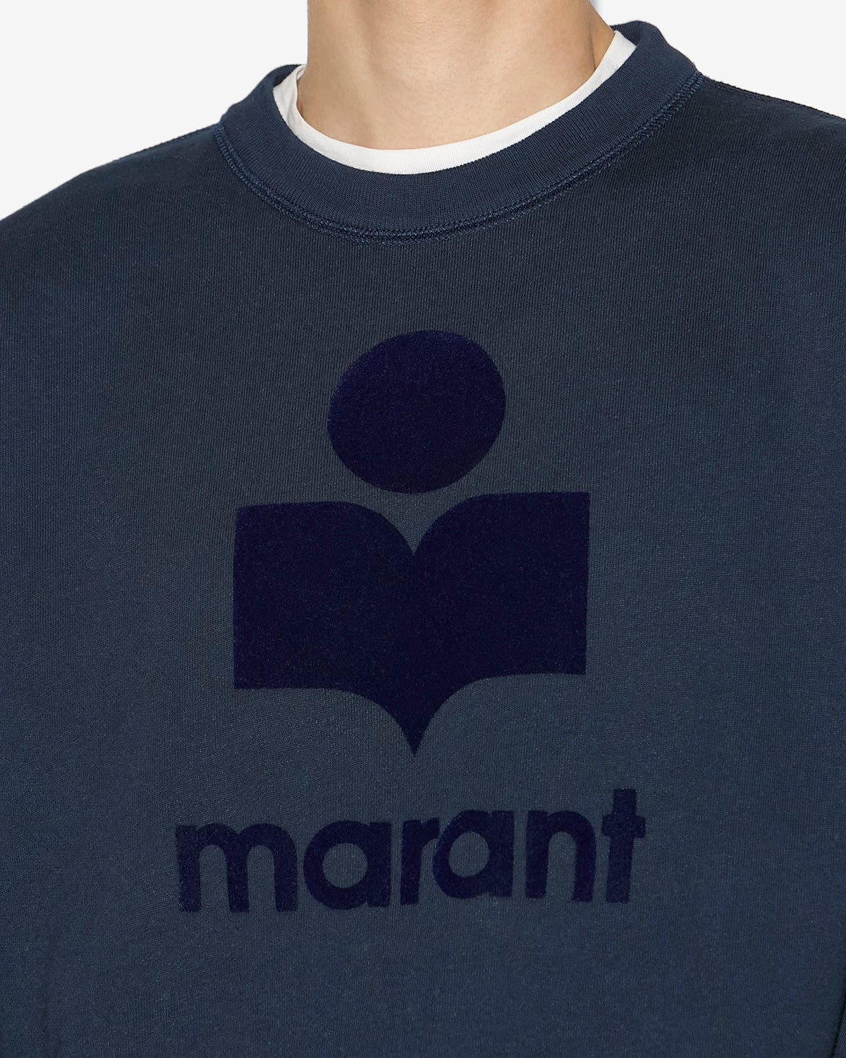 미코이 로고 디테일 면 스웨트셔츠 - Midnight-blue - Man - 2