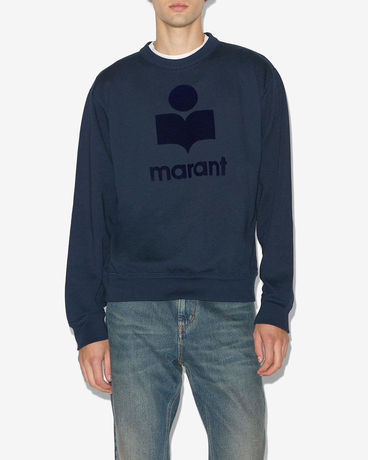 미코이 로고 디테일 면 스웨트셔츠 - Midnight-blue - Man - 3