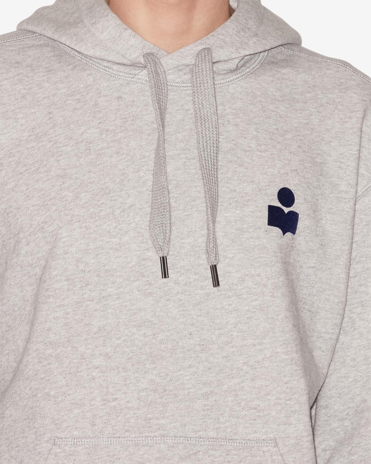 Matte Sweatshirt Man gray and midnight blue ISABEL MARANT Official online store