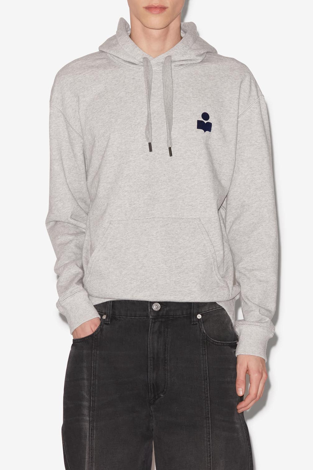 Matte 로고 스웻셔츠 - Gray and midnight blue - Man - 4