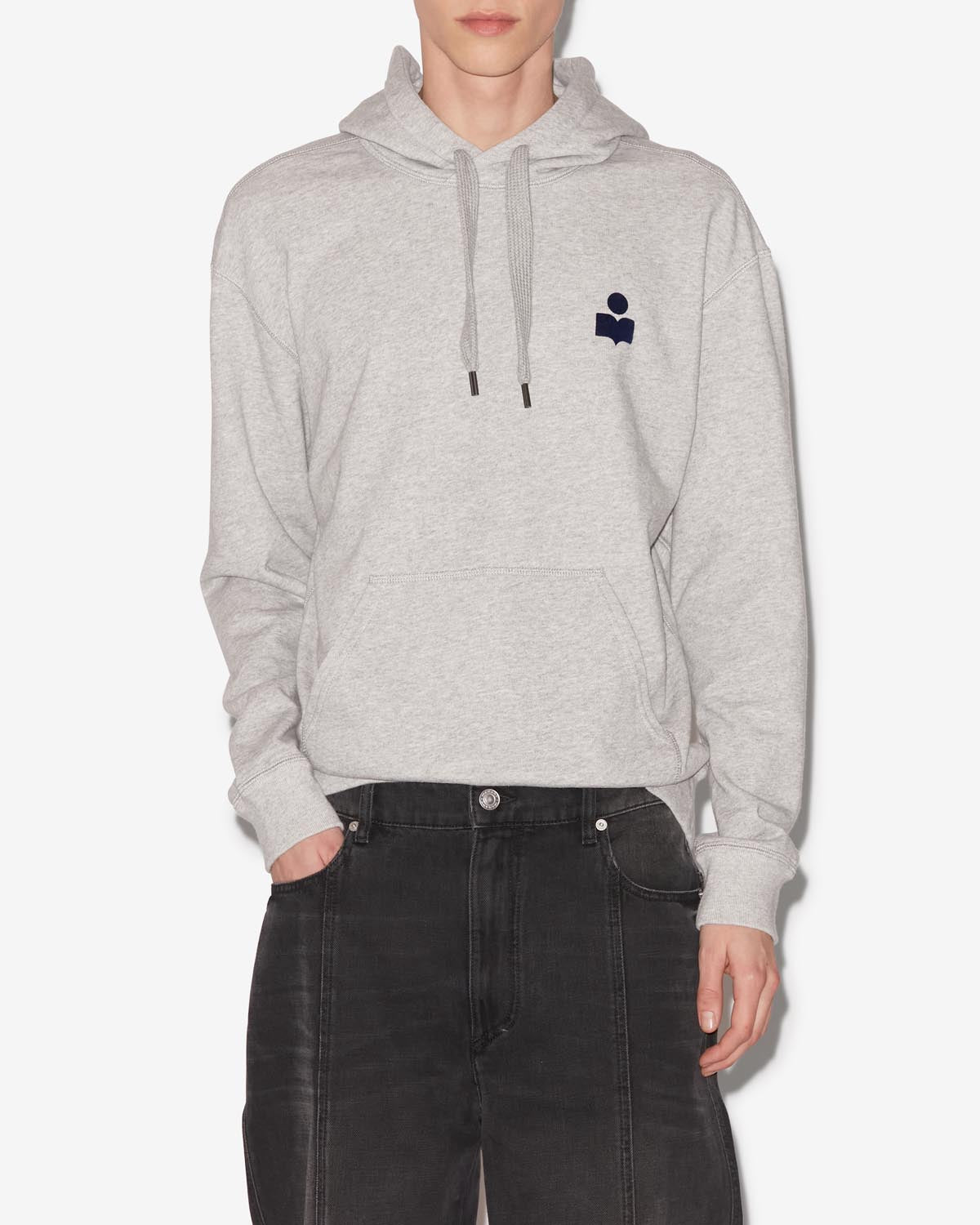 Sudadera matte - Gray and midnight blue - Man - 3