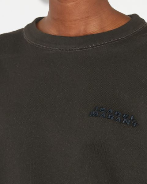 Sweatshirt shad mit logo Woman Schwarz gewaschen 15