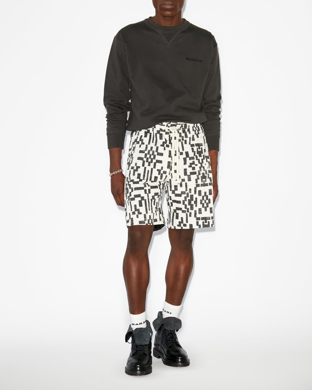 Mikis sweatshirt - Black - Man - 1