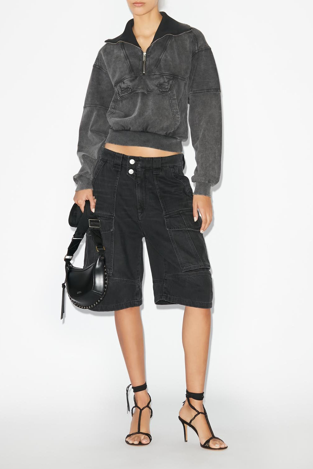 Sudadera phenix - Negro lavado - Woman - 2