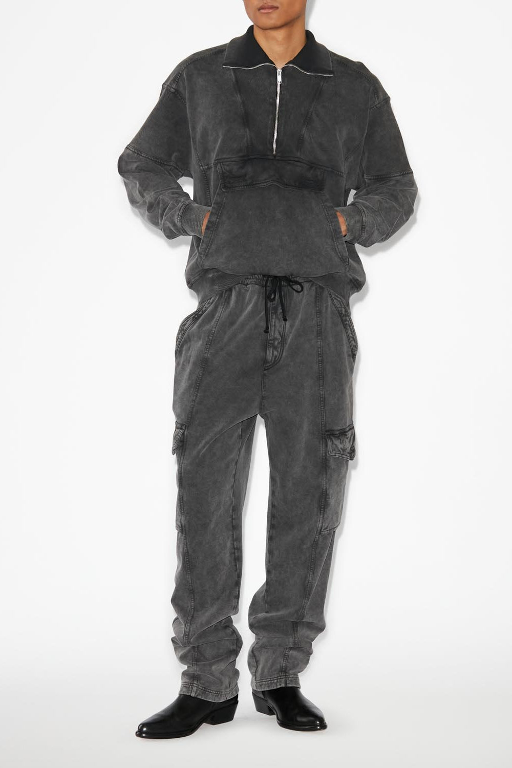 Sweatshirt preston - Noir délavé - Man - 2