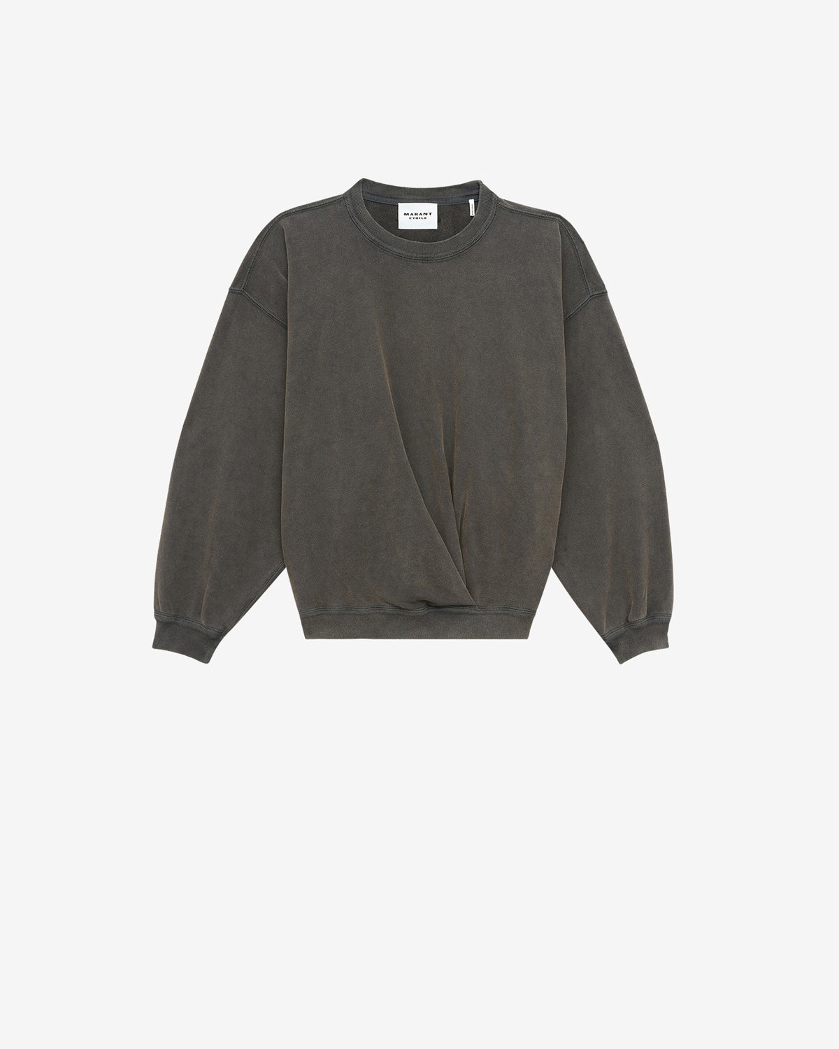 Sauria washed cotton sweatshirt - Black - Woman - 5