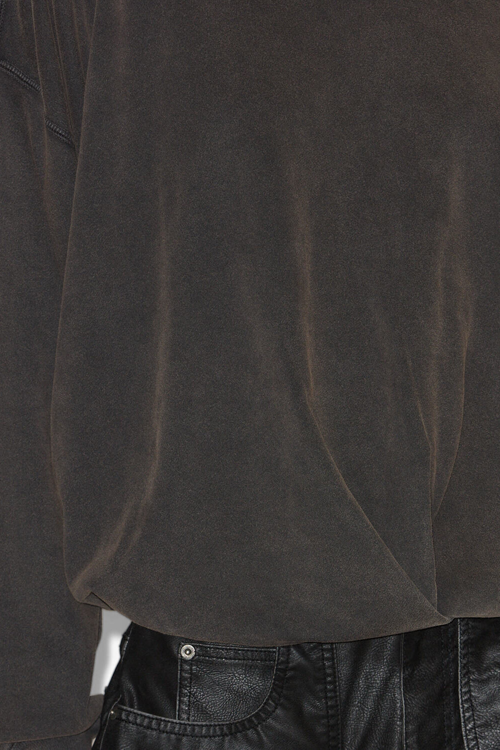 Sweatshirt sauria aus verwaschener baumwolle - Schwarz gewaschen - Woman - 3