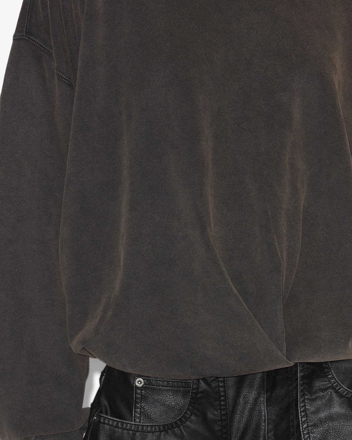 Sweatshirt sauria Woman Schwarz gewaschen 2