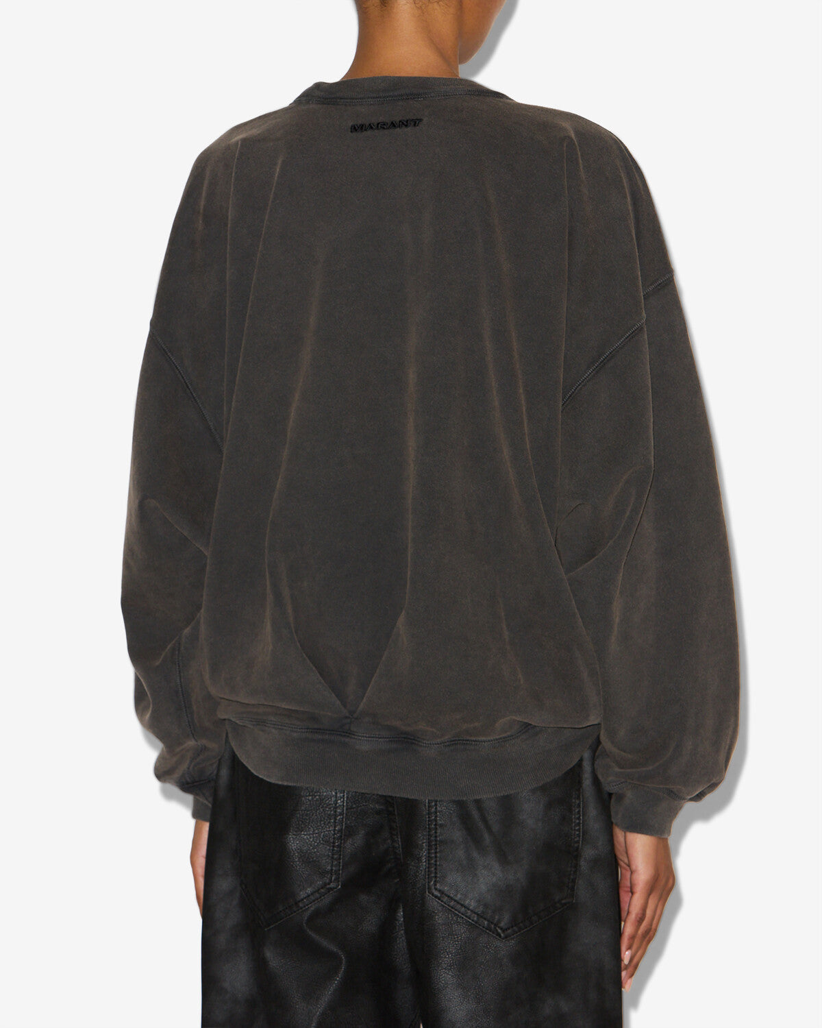Sweatshirt sauria Woman Schwarz gewaschen 3