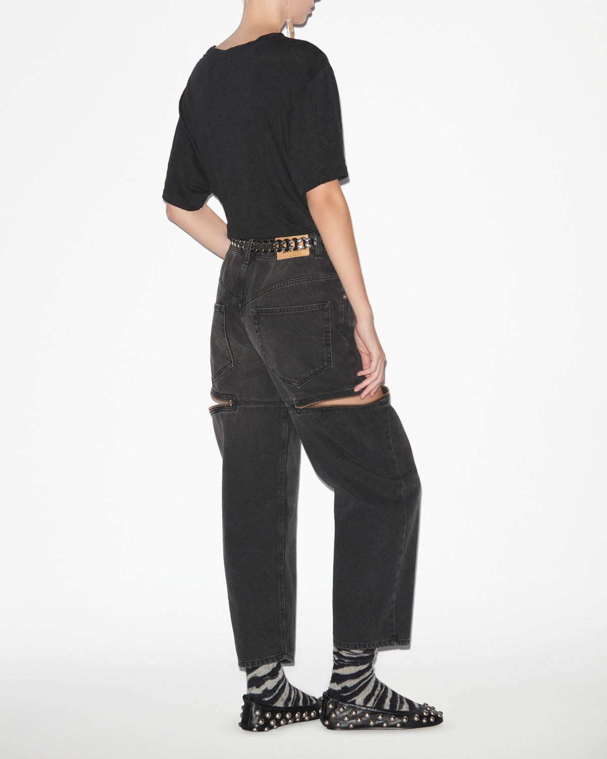 Zewel short-sleeve logo t-shirt - Black - Woman - 7