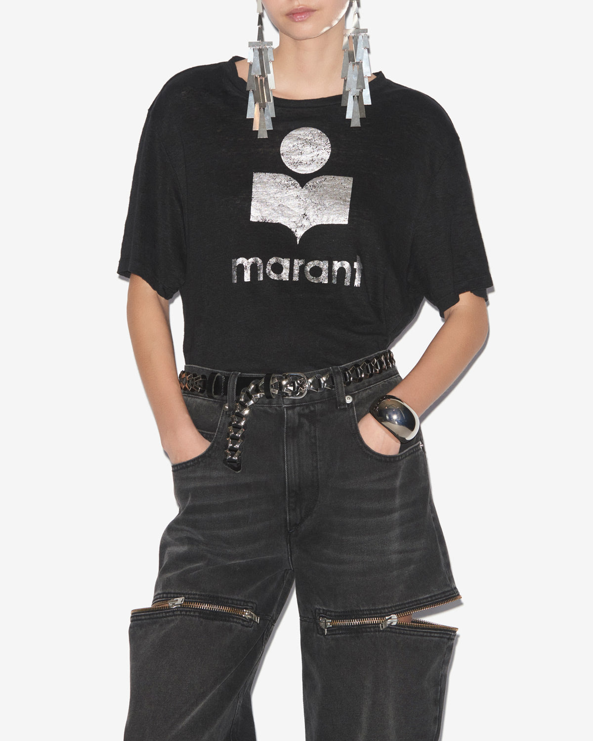 Zewel short-sleeve logo t-shirt - Black - Woman - 5