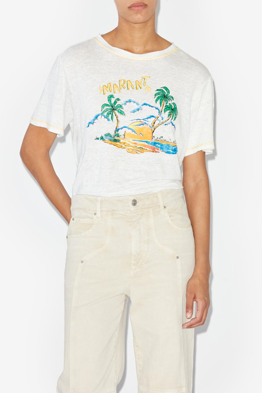 Camiseta con logotipo de manga corta zewel - Blanco - Woman - 4