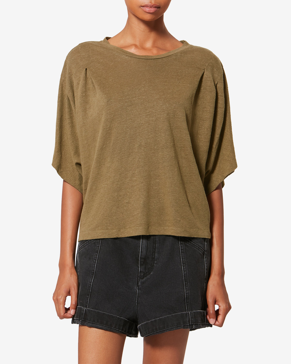 KYANZA T-SHIRT Woman dark khaki | ISABEL MARANT Official online store