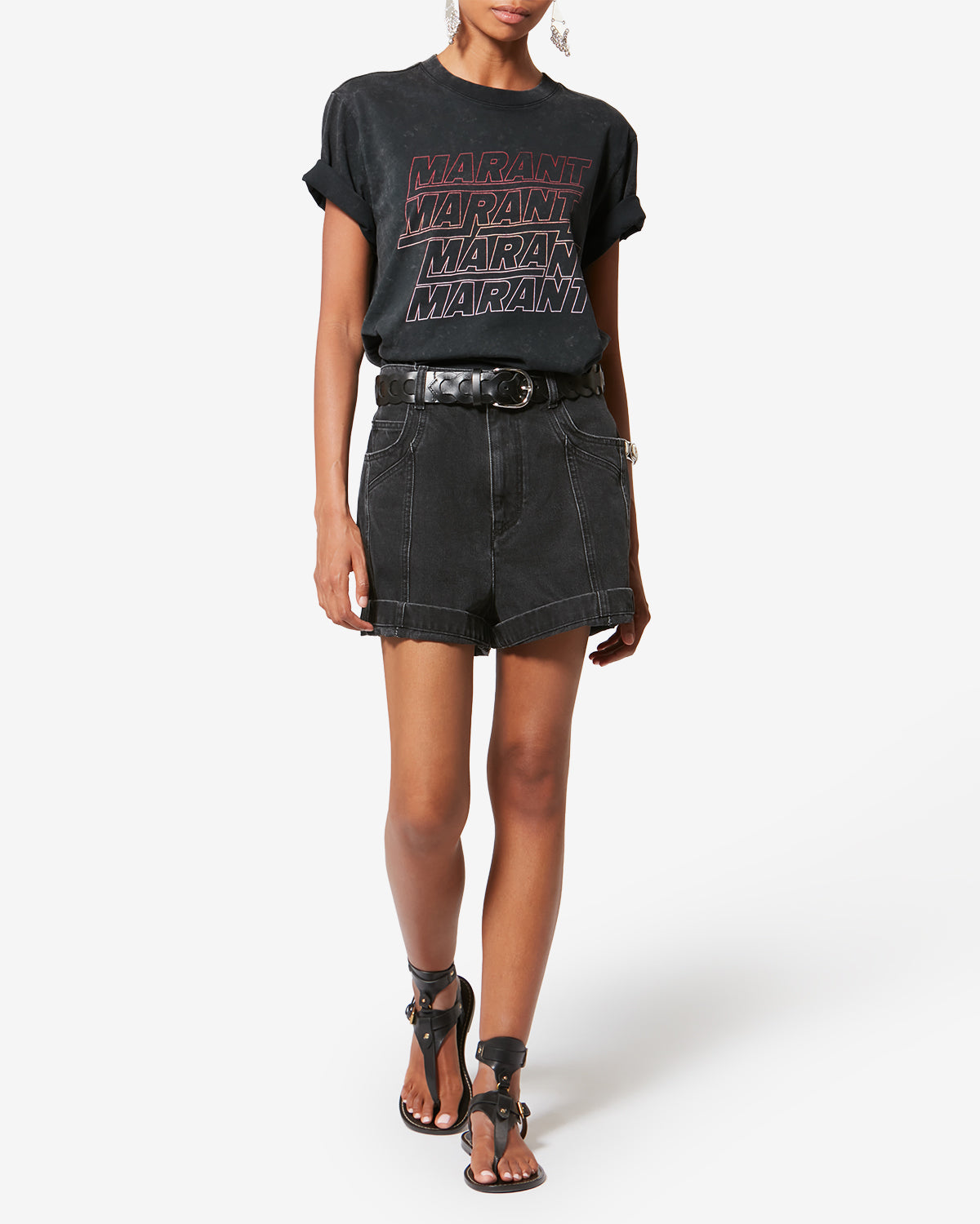 ZOELINE T-SHIRT Woman offblack | ISABEL MARANT Official online store