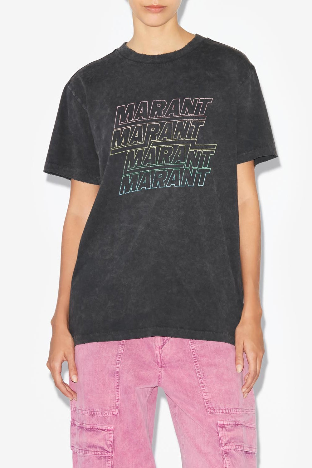 T-shirt zoeline - Noir délavé - Woman - 4