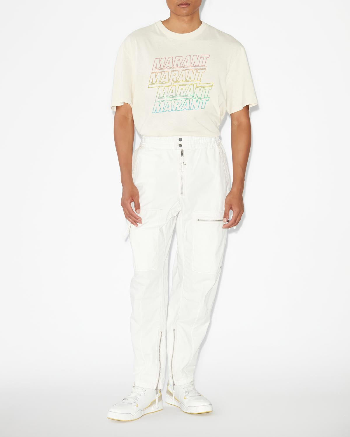 Hugo logo t-shirt - Ecru - Man - 1