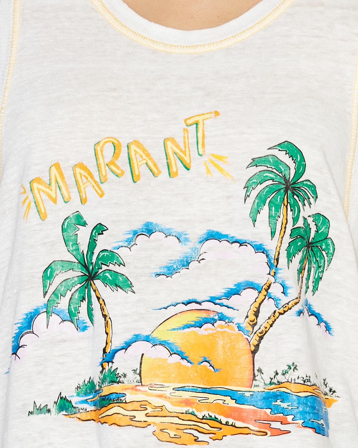 Arielle linen tank top - 하얀색 - Woman - 2