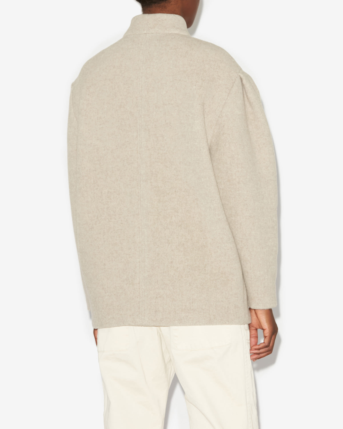 Jabadi wool blend jacket - Ecru - Woman - 3