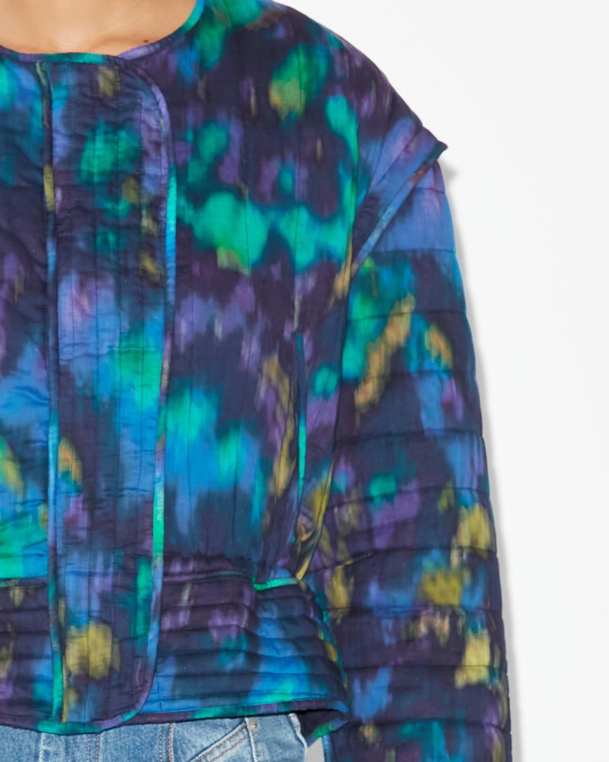 Gelio quilted jacket - Blue-green - Woman - 2