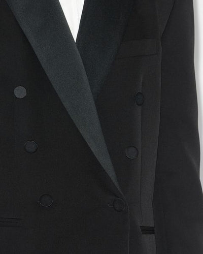 Peagan plain wool jacket - Black - Woman - 4