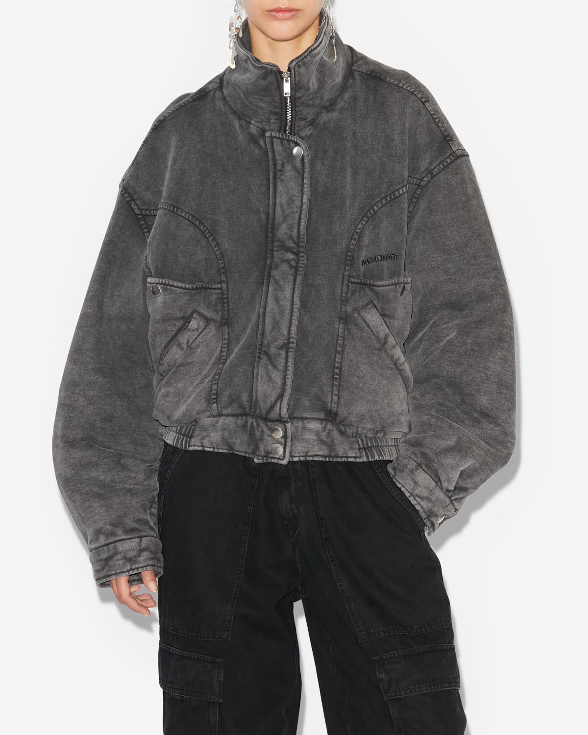 Veste parveti - Noir délavé - Woman - 3